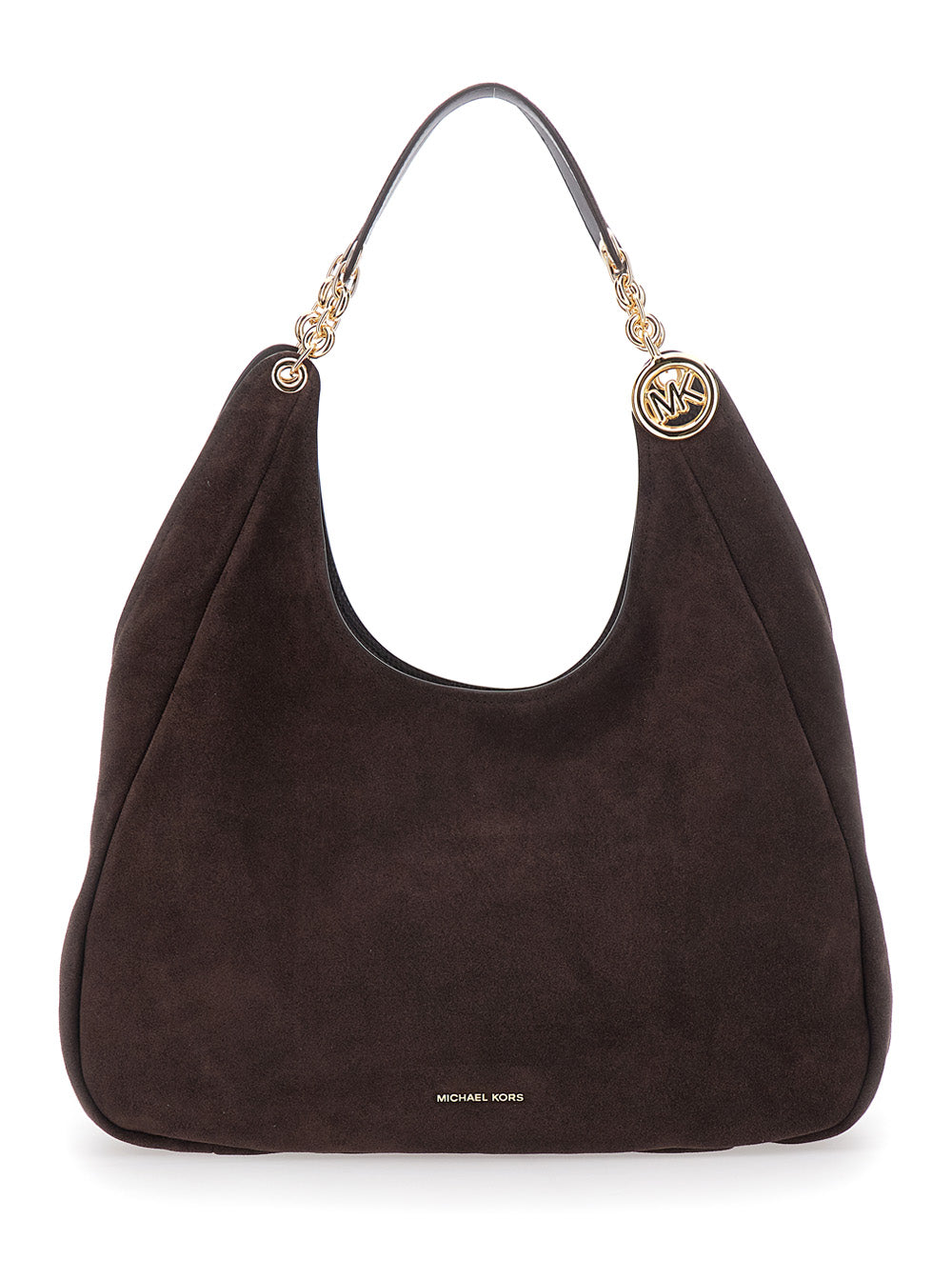 Michael Michael Kors 엘리 대형 가죽 토트백 로고 및 메탈 디테일