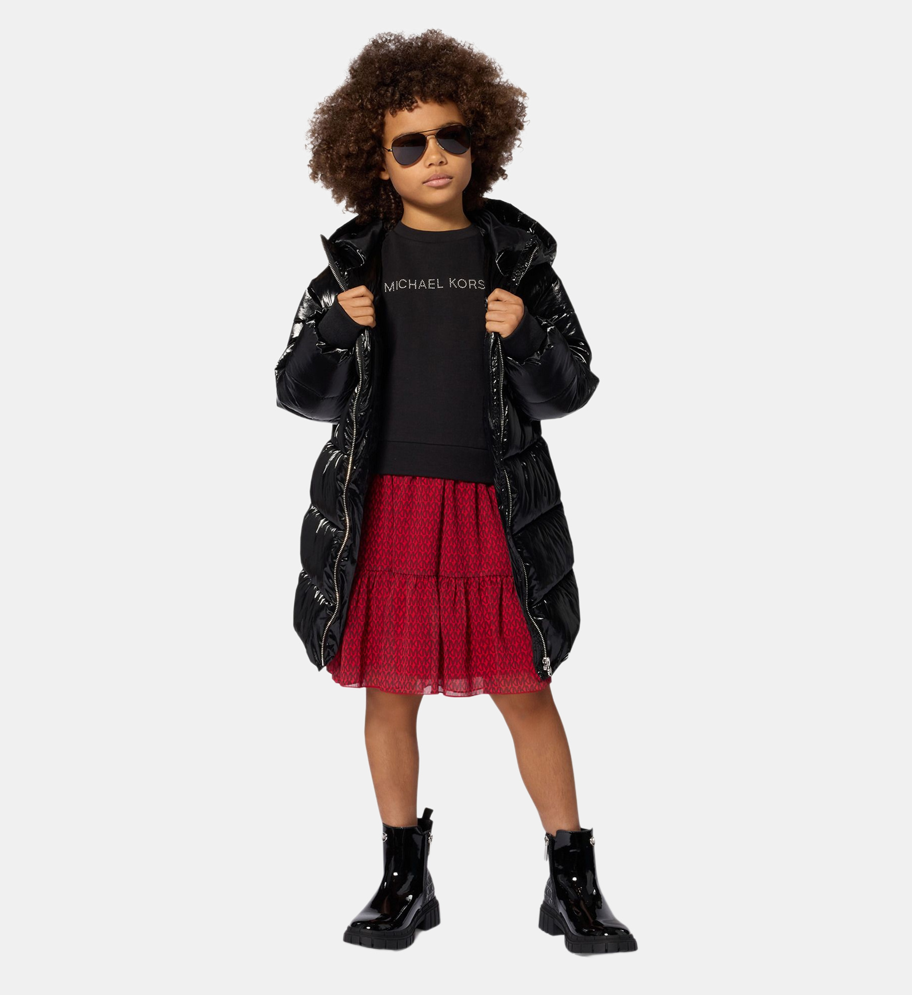 Michael Kors Kids 후드 달린 다운 자켓