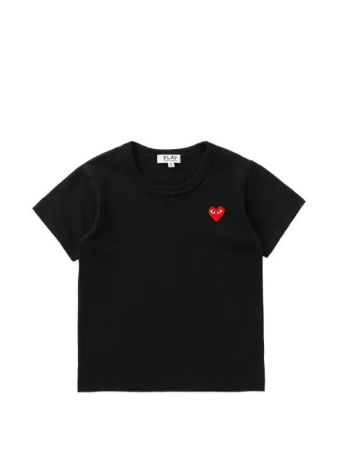 Comme Des Garçons Play Kids 하트 패치 티셔츠