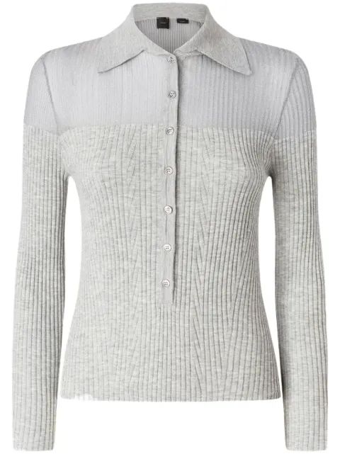 PINKO 리브드 폴로 탑