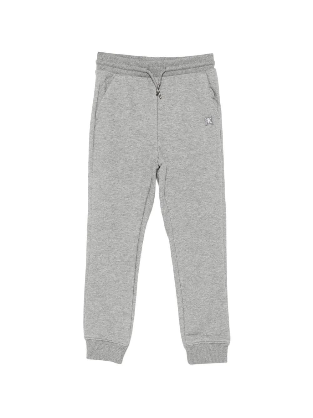 Calvin Klein Kids 로고 패치 조거 팬츠