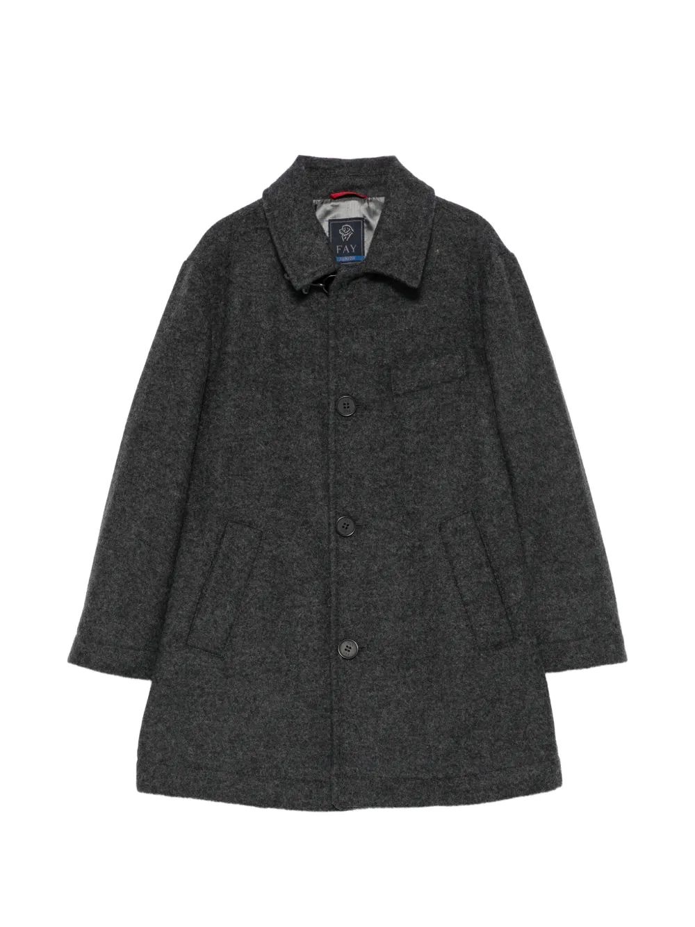 Fay Kids 버튼 패스닝 코트