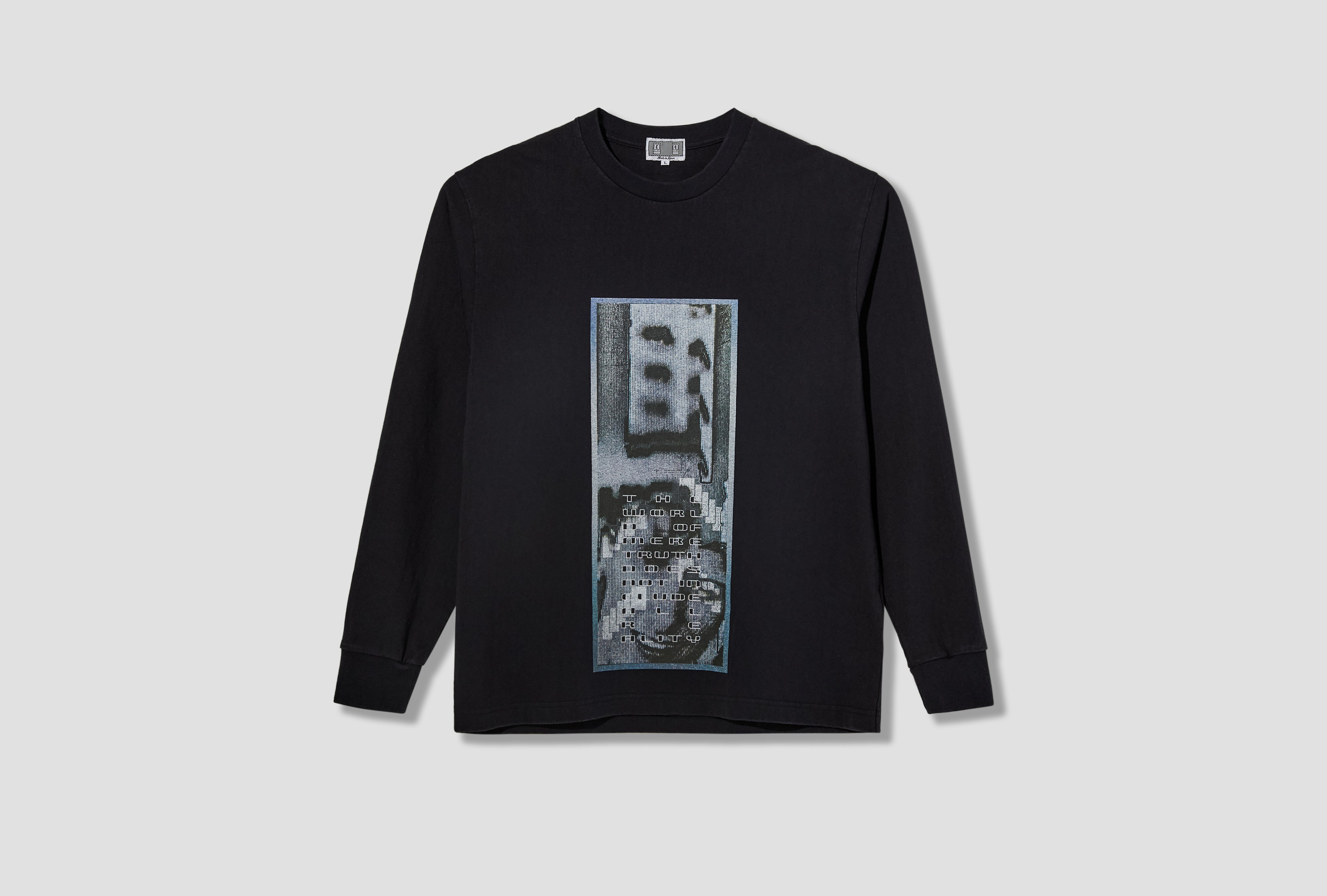 CAV EMPT 워시드 아스 메어 리얼리티 롱 슬리브 티
