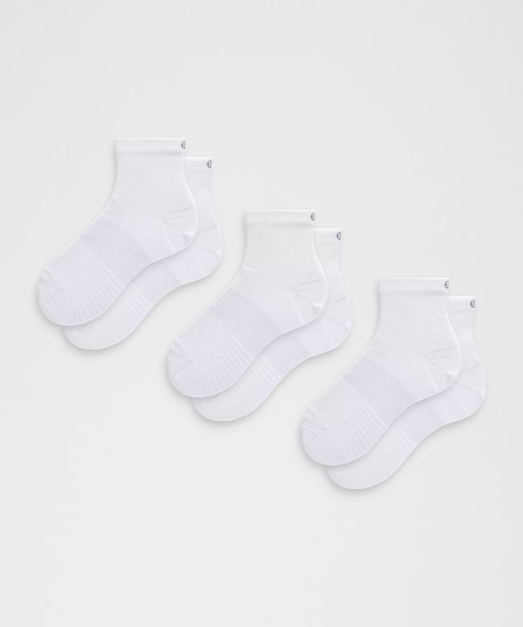 lululemon 유니섹스 파워 스트라이드 앵클 양말 3팩