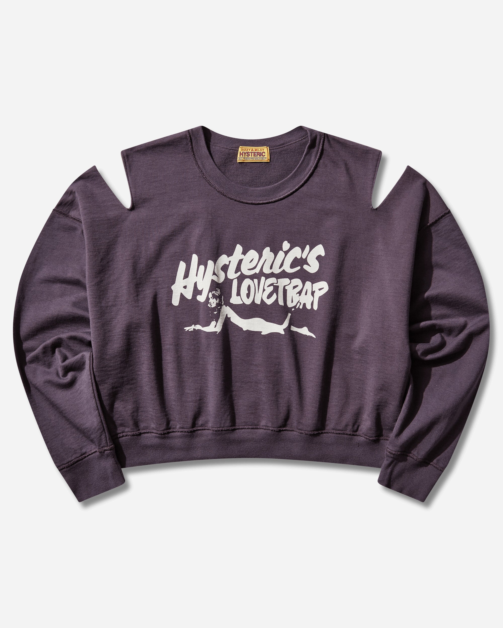 HYSTERIC GLAMOUR 히스테릭 러브트랩 숏 스웨트셔츠
