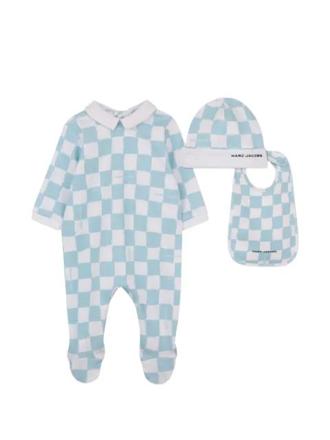 Marc Jacobs Kids 카라가 있는 체크 파자마