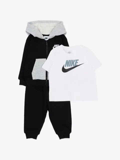 Nike Kids 로고 프린트 집업 트레이닝 세트