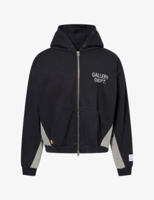 GALLERY DEPARTMENT 로고 프린트 집업 후드티