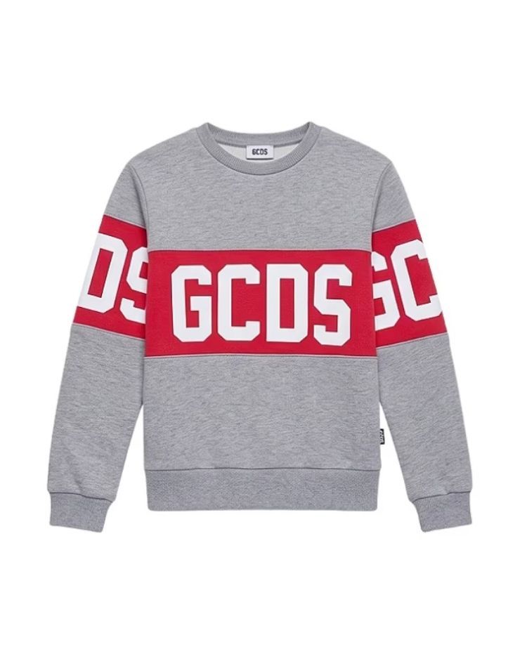 Gcds Kids 로고 프린트 크루넥 맨투맨