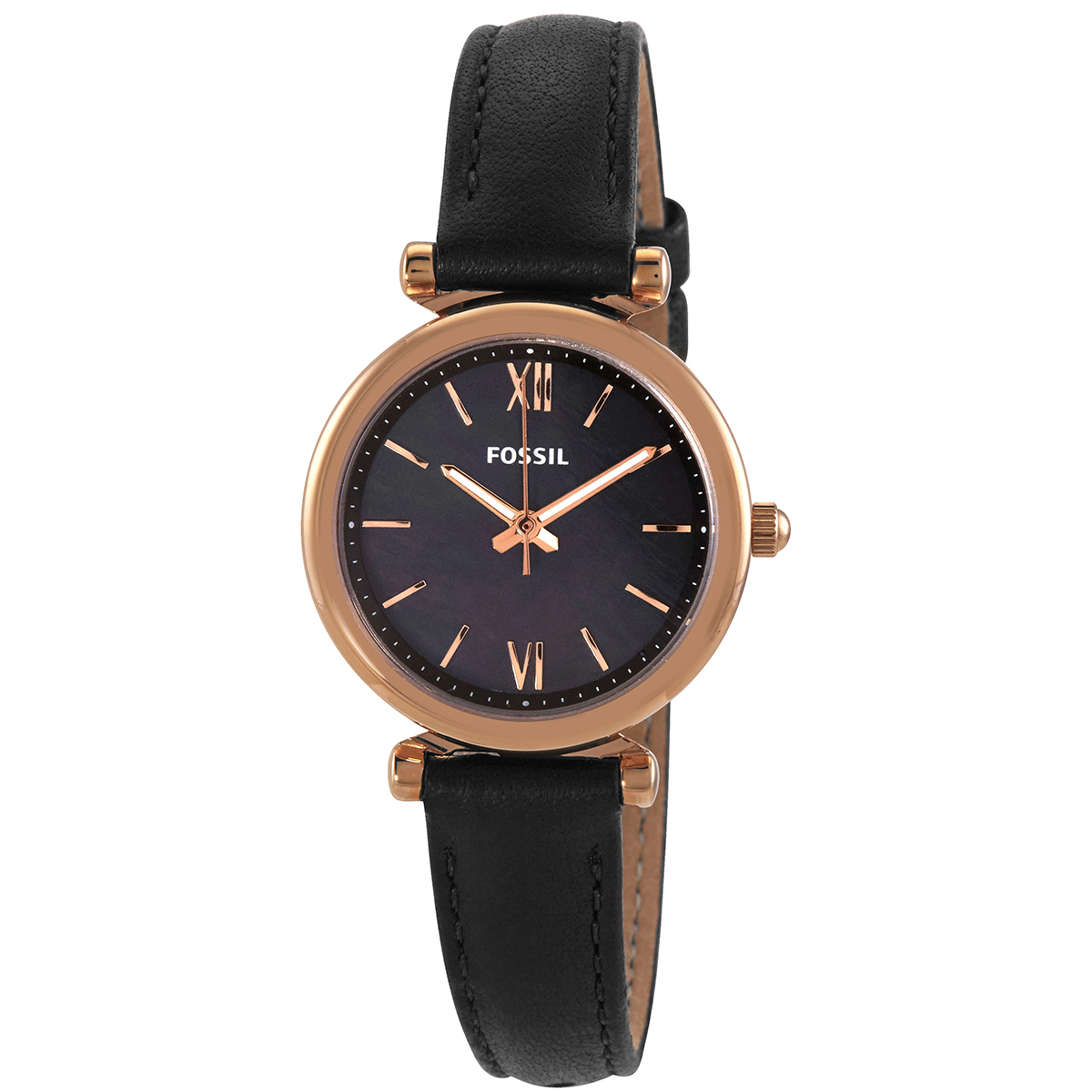 FOSSIL 칼리 미니 쿼츠 검은색 다이얼 여성 시계 ES4700