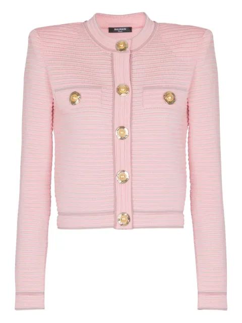 BALMAIN 크롭 카디건