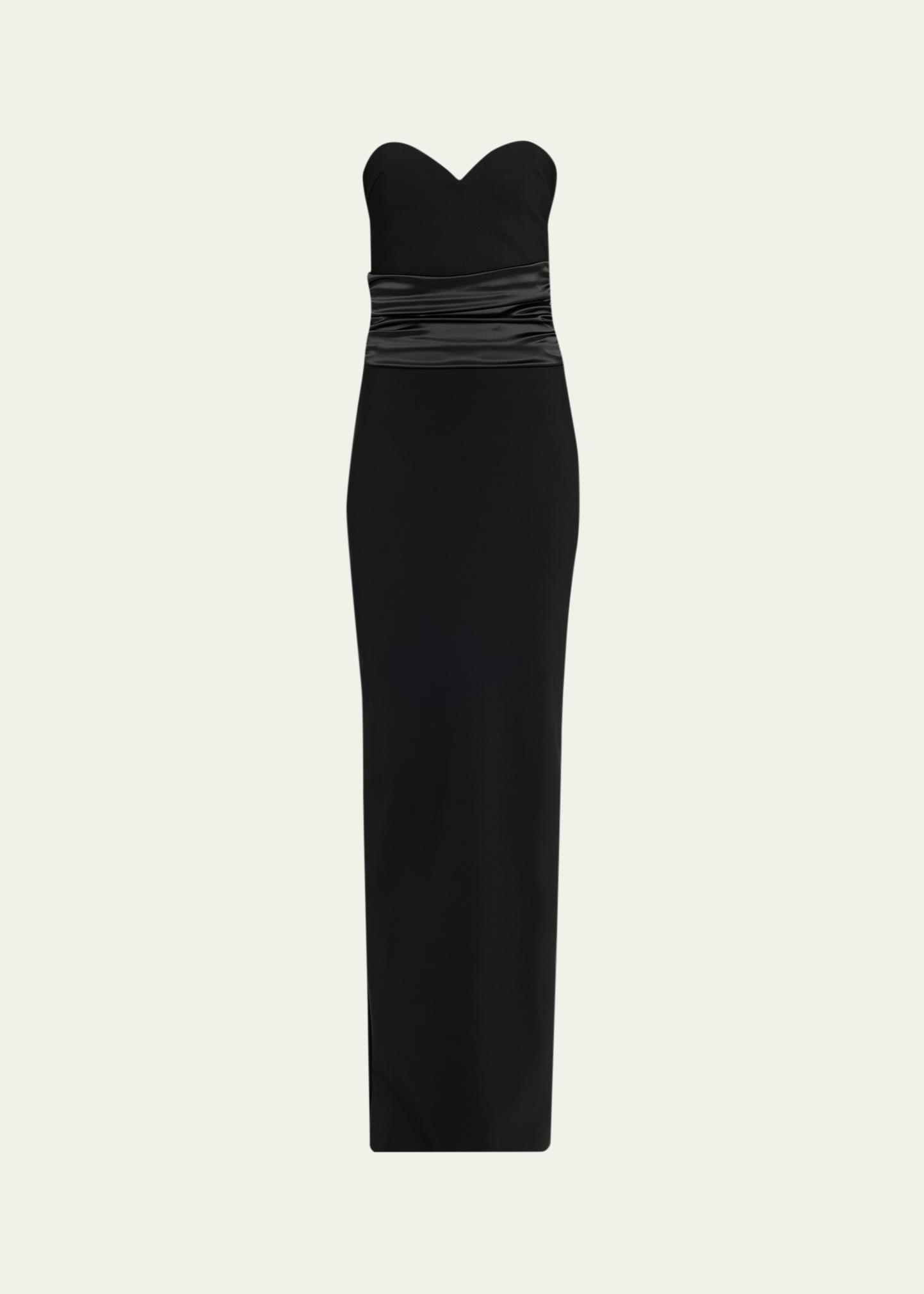 CHIARA BONI LA PETITE ROBE 베네타 스트랩리스 스위트하트 롱드레스