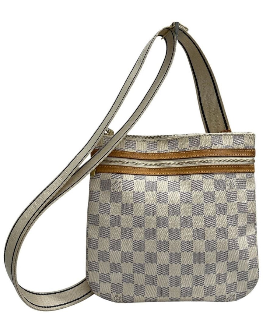 LOUIS VUITTON 화이트 다미에 아쥬르 숄더백
