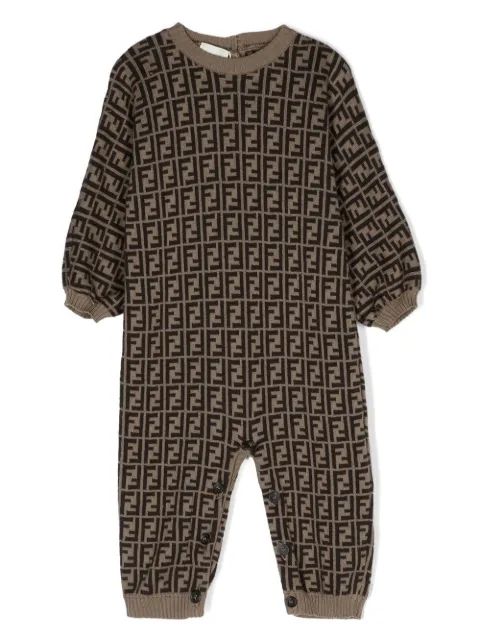 Fendi Kids FF 로고 니트 파자마