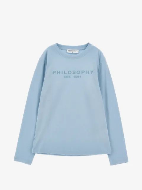 Philosophy Di Lorenzo Serafini Kids 로고 프린트 롱슬리브 스웨터