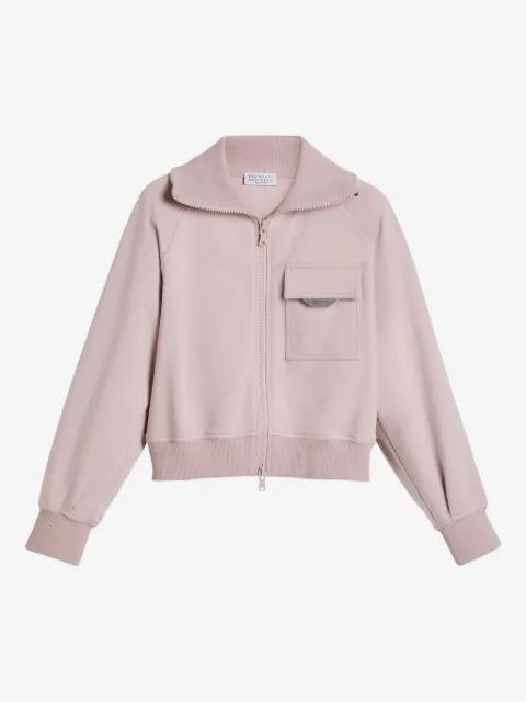 Brunello Cucinelli Kids 투웨이 지퍼 패스닝 스웨트셔츠
