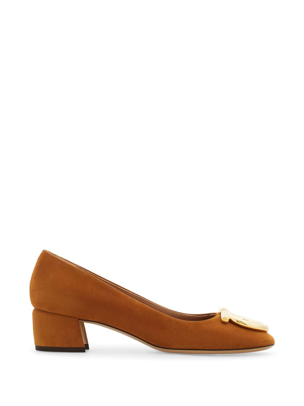SALVATORE FERRAGAMO 스웨이드 디콜레테