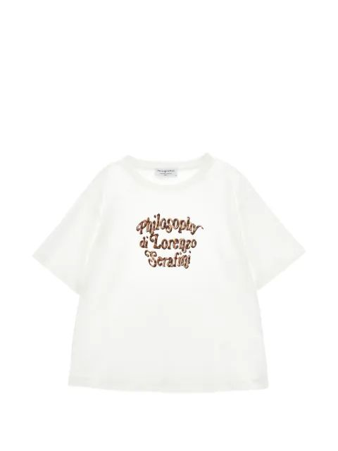 Philosophy Di Lorenzo Serafini Kids 로고 프린트 티셔츠