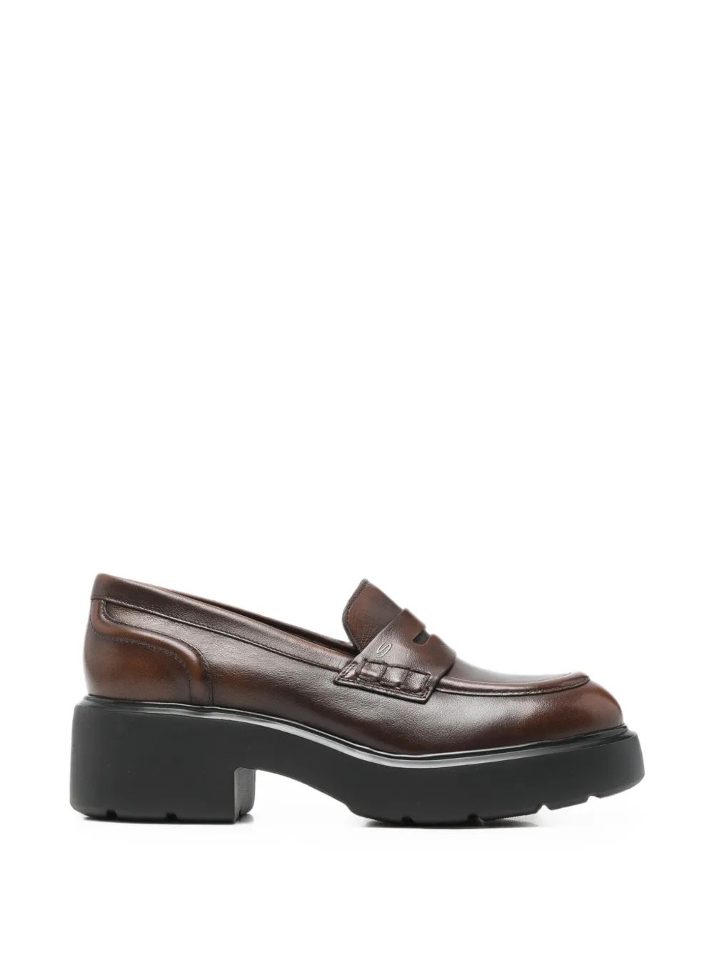 SANTONI 청키 솔 가죽 로퍼