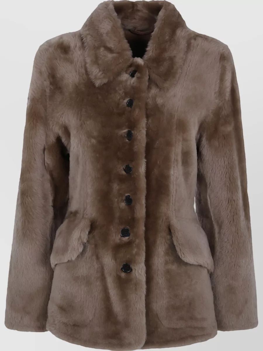 BY MALENE BIRGER 가죽 셔링 자켓