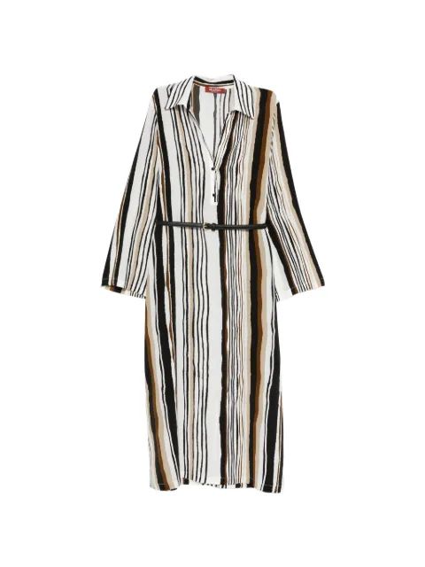 MAXMARA 스트라이프 벨트 원피스