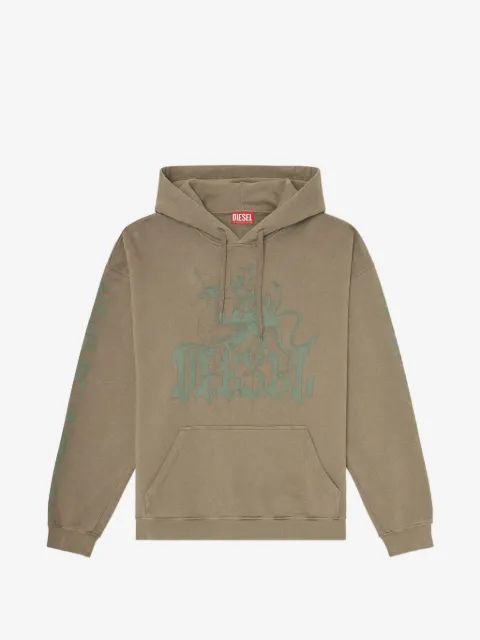 DIESEL S 그리폰 그래픽 후드티