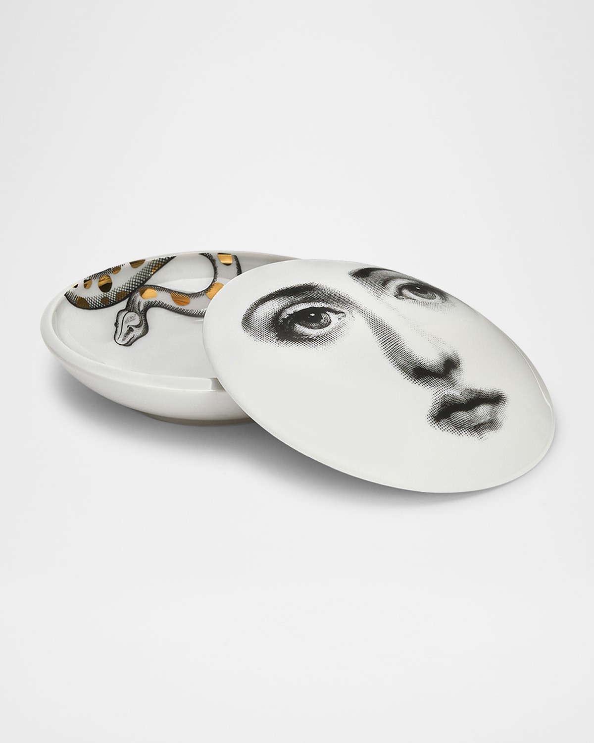Fornasetti 테마 이 바리아치오니 노 409 라운드 박스
