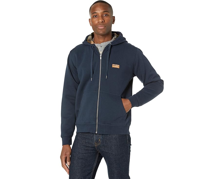 L.L.BEAN 카타딘 아이언 웍스 스웨트셔츠 플란넬 라이닝 후드 정규