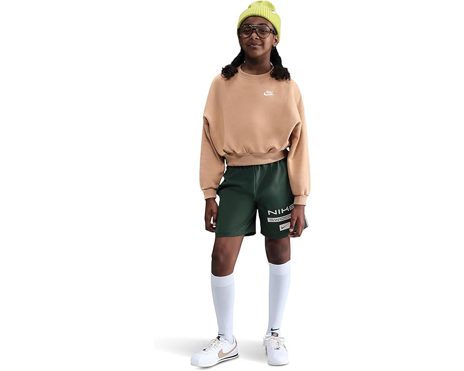 Nike Kids 클럽 플리스 박시 크루넥 스웨트셔츠