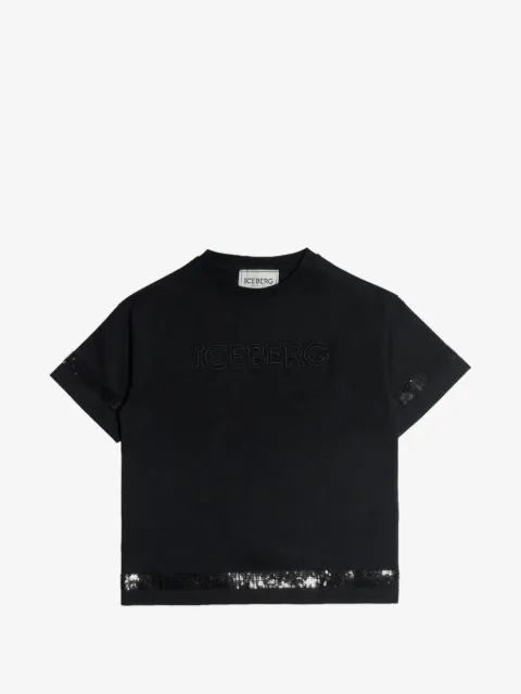 Iceberg Kids 스팽글 장식 티셔츠