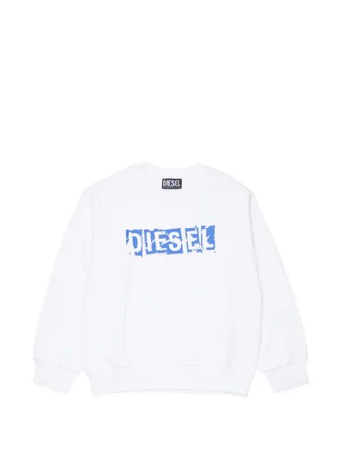 Diesel Kids 로고 프린트 스웨터
