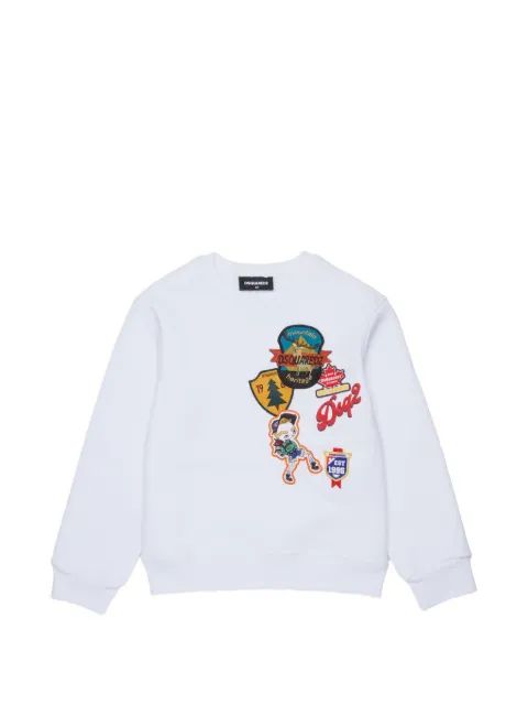 Dsquared 2 kids 패치 디테일 로고 맨투맨
