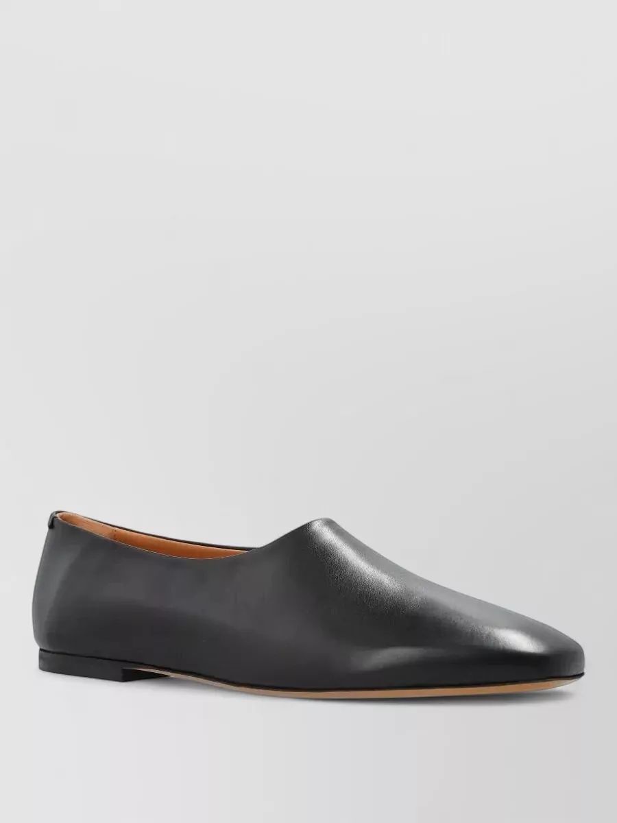 JIL SANDER 프린스 가죽 스퀘어 토 로퍼 슈즈