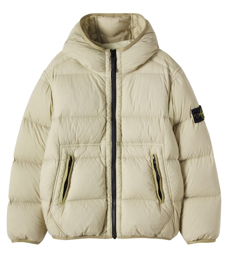 Stone Island Junior 컴파스 퀼팅 다운 자켓