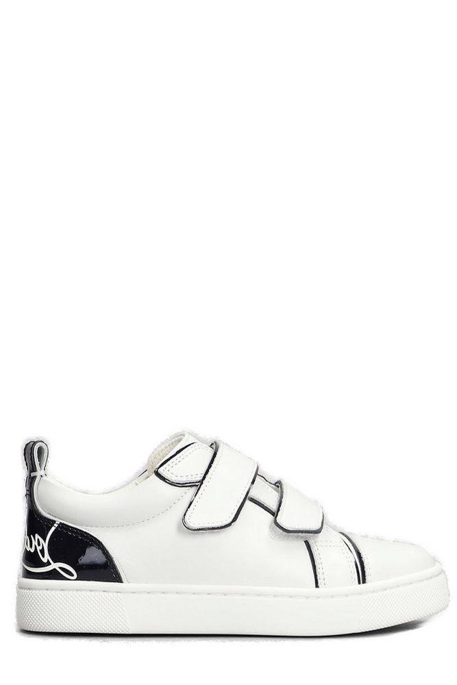 Christian Louboutin Kids 퍼니토 스크래치 라운드 토 스니커즈