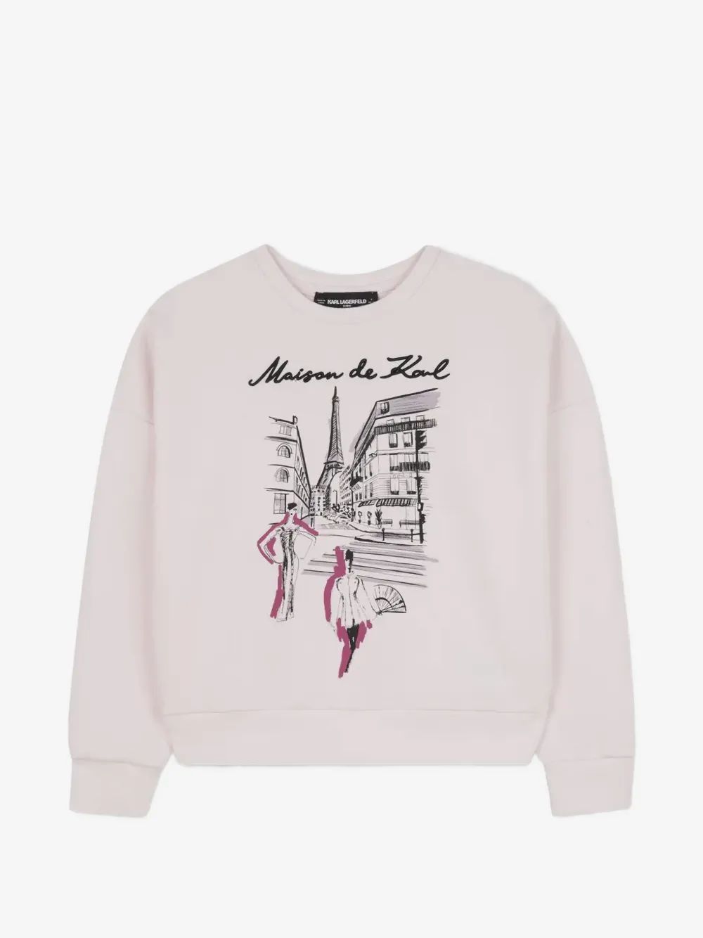 Karl Lagerfeld Kids 그래픽 프린트 맨투맨