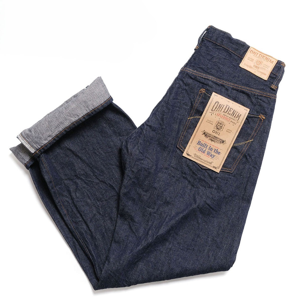 ONI DENIM 핸드메이드 와이드 스트레이트 12oz 셀비지 데님 ONI-900HM60