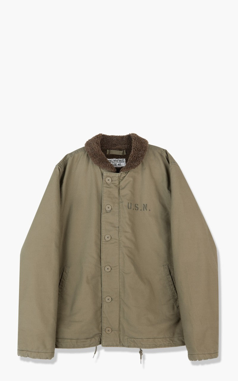 Military Surplus N1 덱 자켓 올리브 드랩