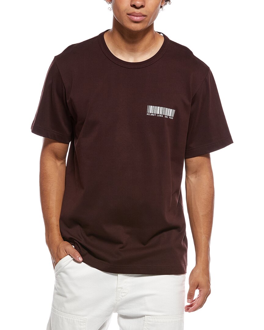 HELMUT LANG 스키 스케줄 티셔츠