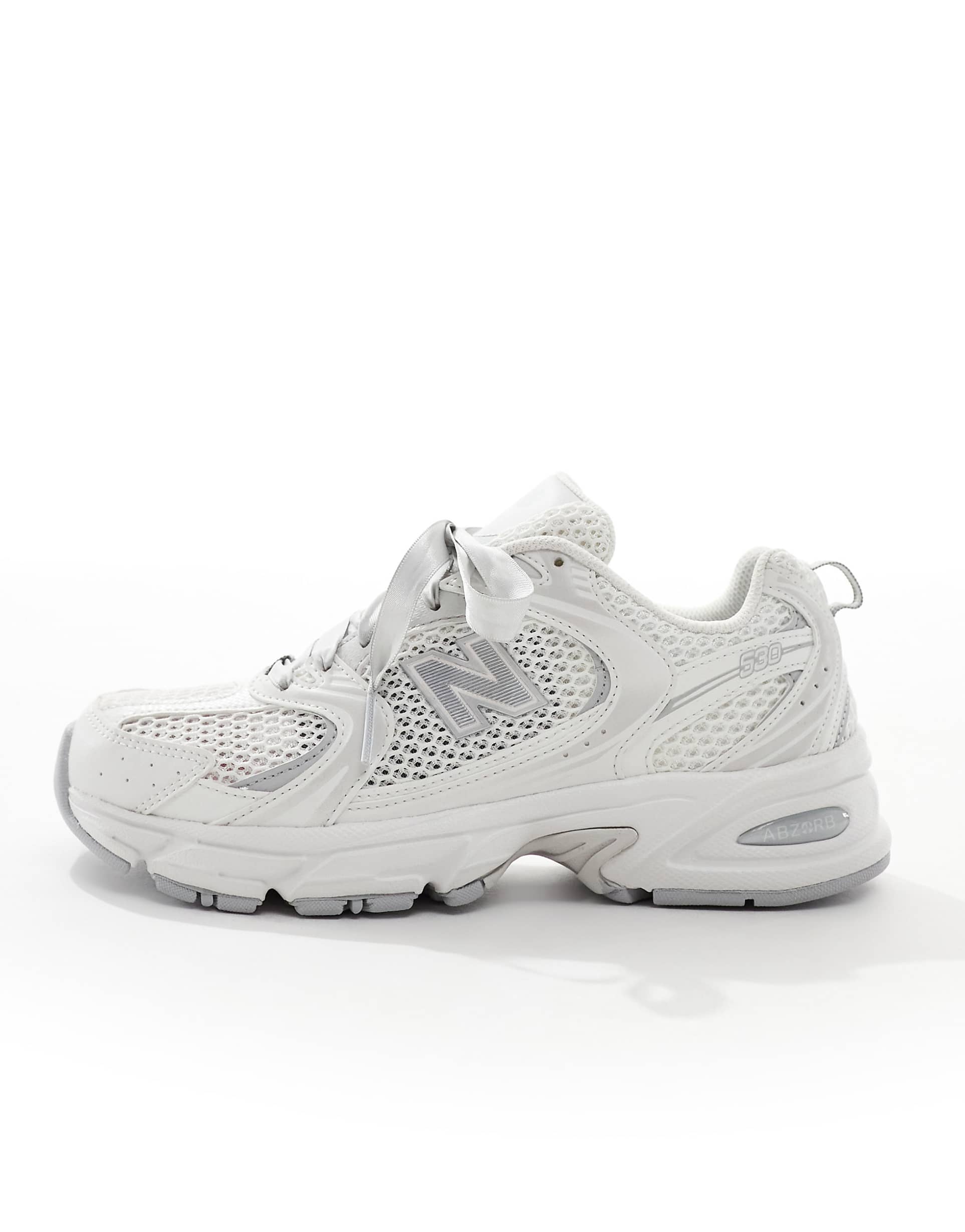 NEW BALANCE 530 리본 레이스 실버