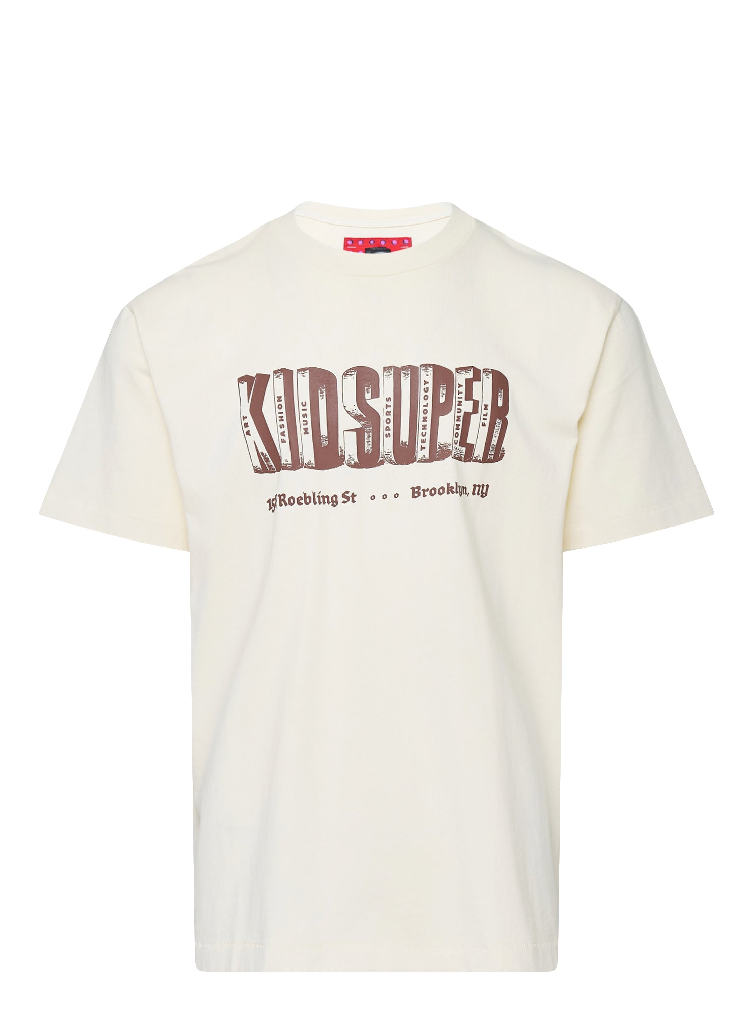 KIDSUPER 블록 레터 티