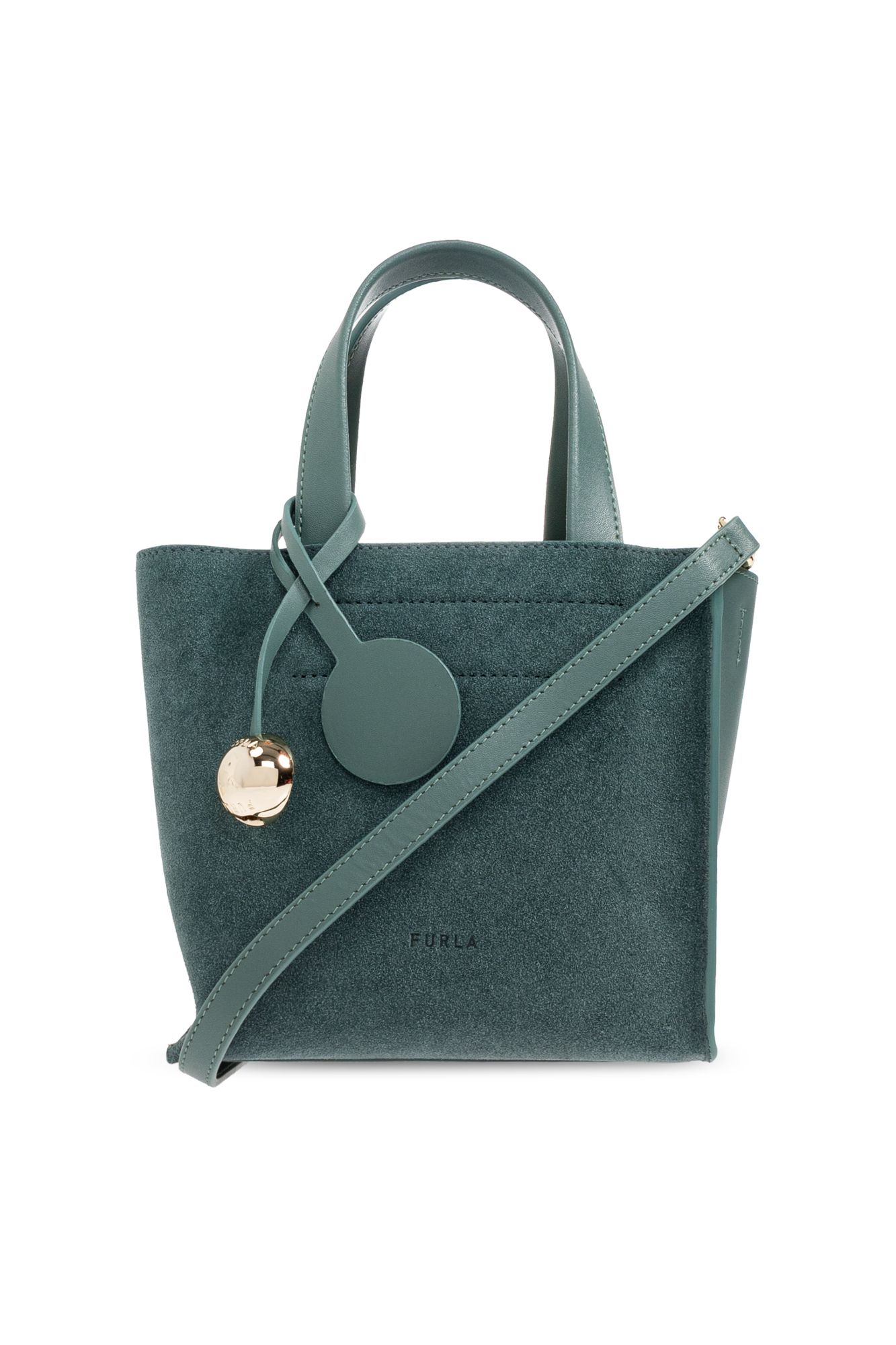 FURLA 가죽 디바이드 잇 토트 미니 백