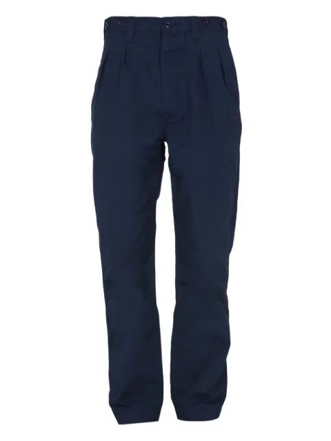 Nigel Cabourn 플리츠 스트레이트 레그 바지