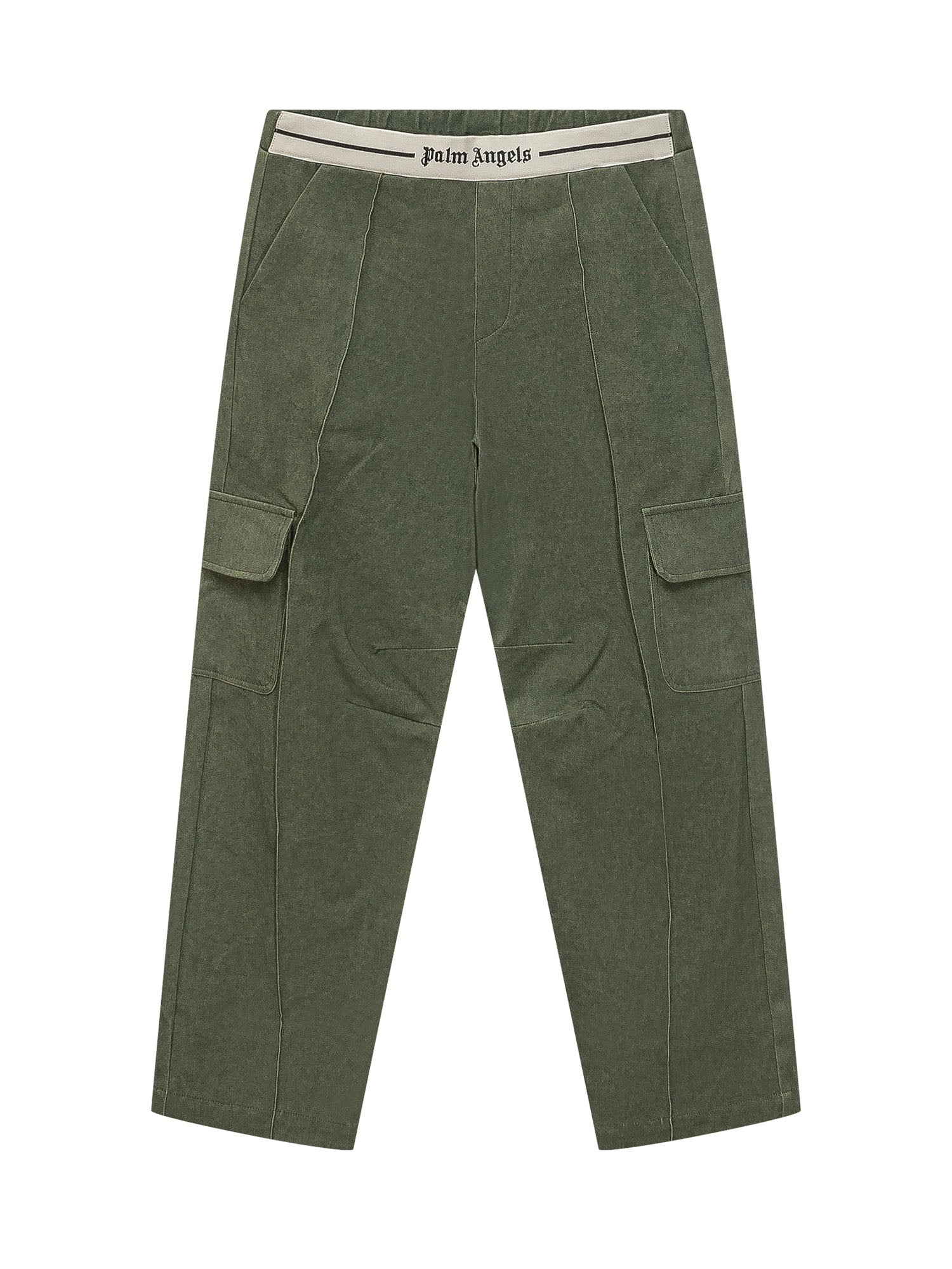 Palm Angels Kids 가바르딘 팬츠