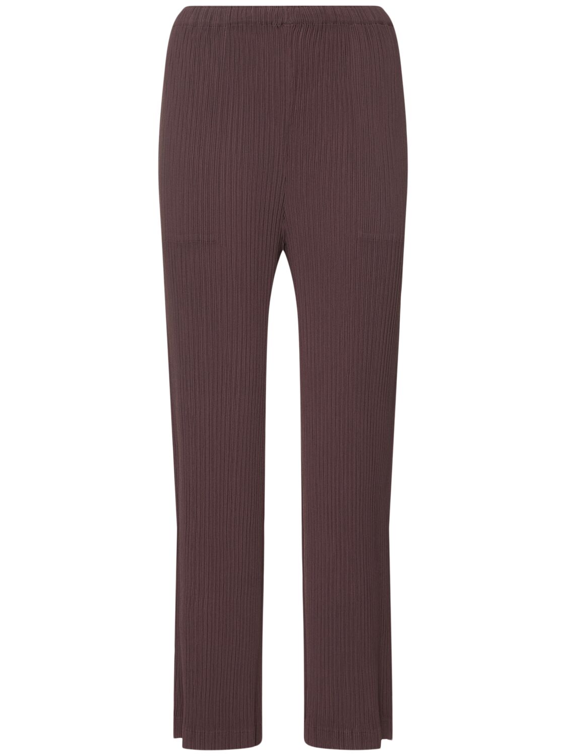 ISSEY MIYAKE 해칭 플리츠 팬츠