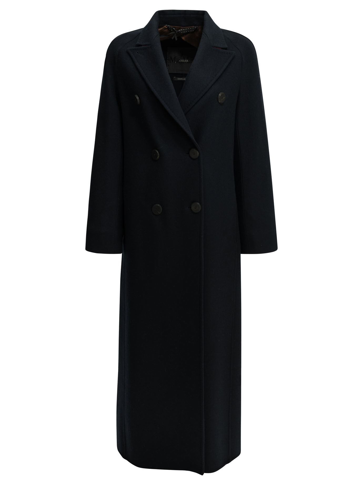 MAX MARA ATELIER 롱 더블 브레스트 캐시미어 코트