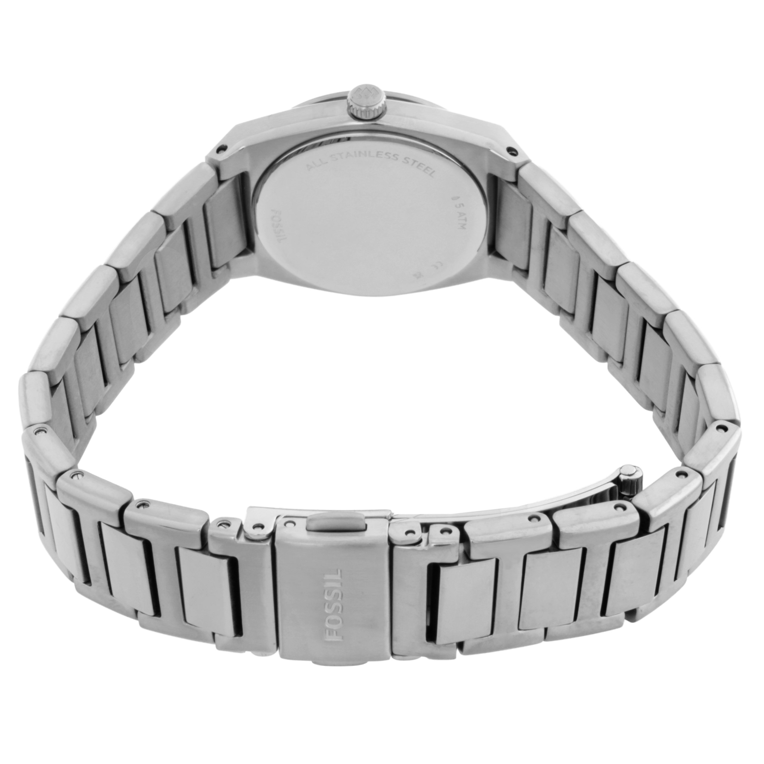 FOSSIL 에버렛 쿼츠 실버 다이얼 여성 시계 ES5490