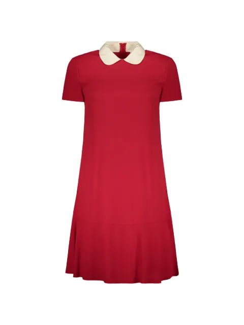 RED VALENTINO 컨트라스트 칼라 반팔 원피스