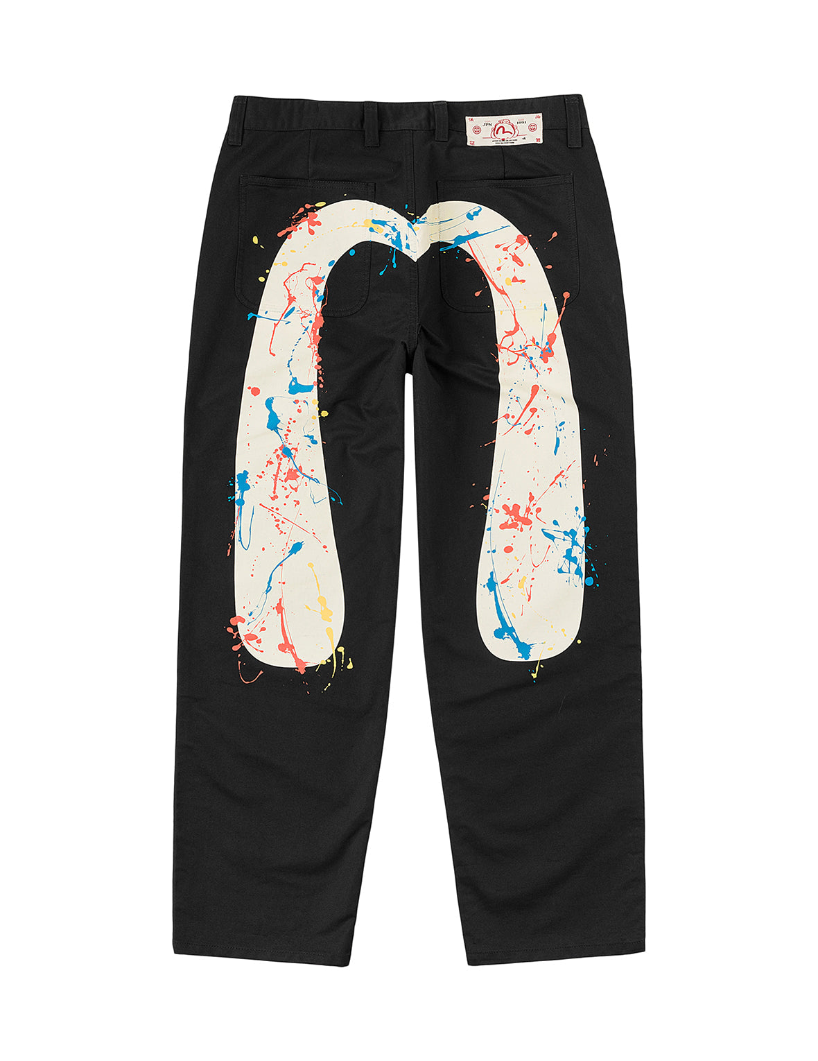 EVISU 브러시스트로크 다이콕 치노 팬츠