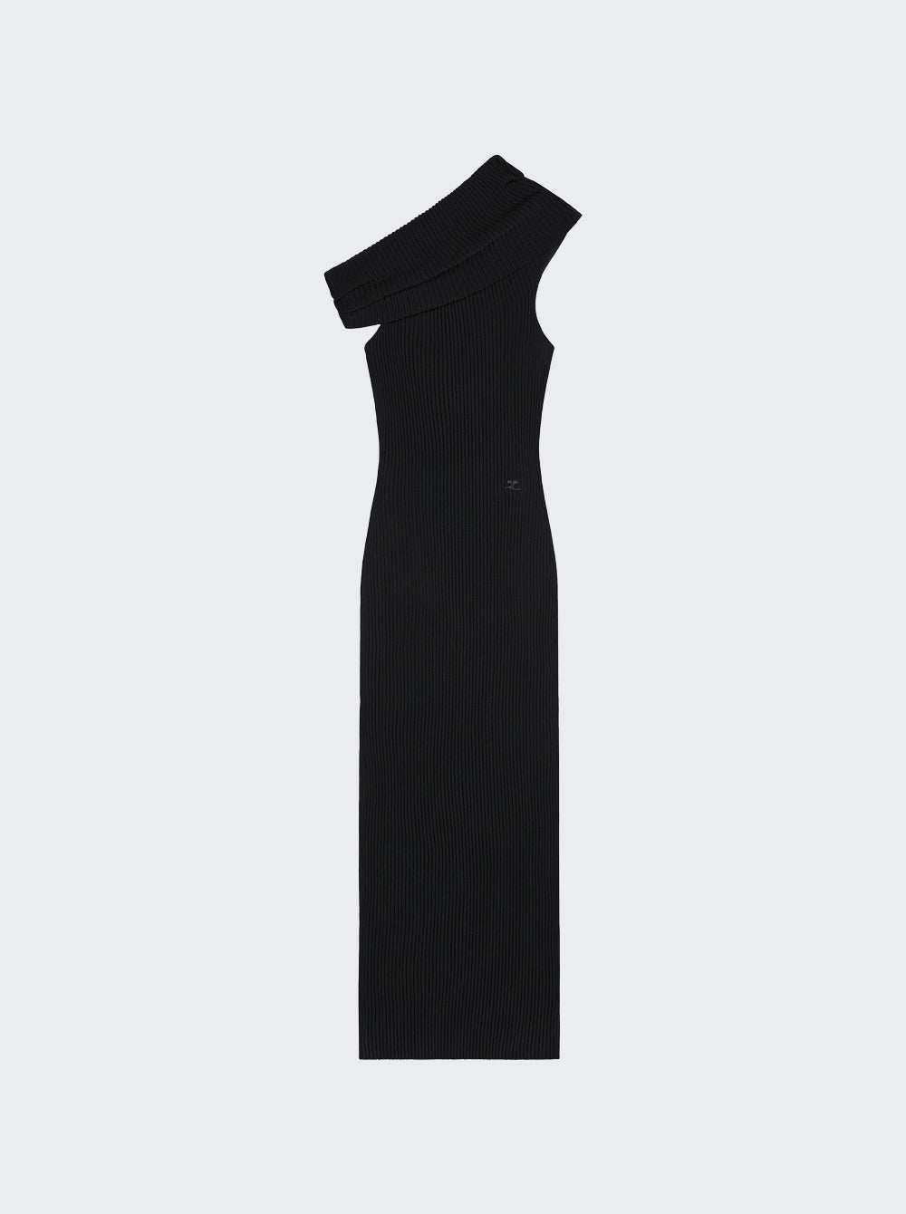 COURRÈGES 트위스트 립 니트 원피스